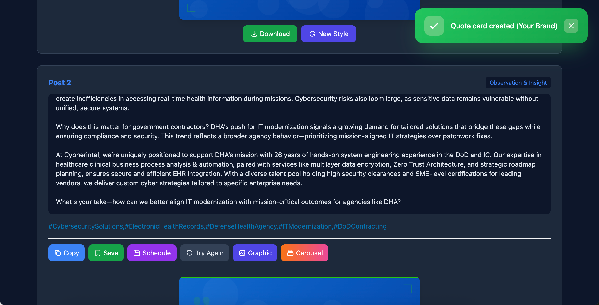 Generate 10 Posts Instantly